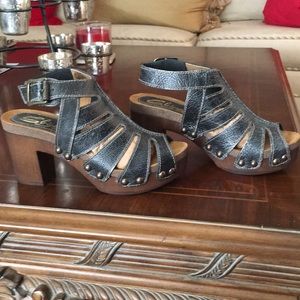 Sbicca Vintage Collection Logan Pewter Sandals
